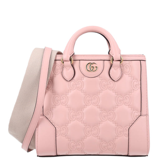 Calfskin GG Matelasse Mini Top Handle Bag Perfect Pink
