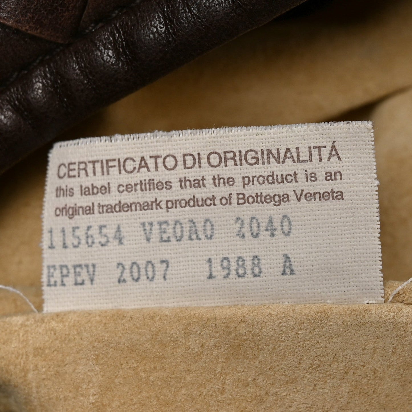 Nappa Intrecciato Large Veneta Hobo Ebano