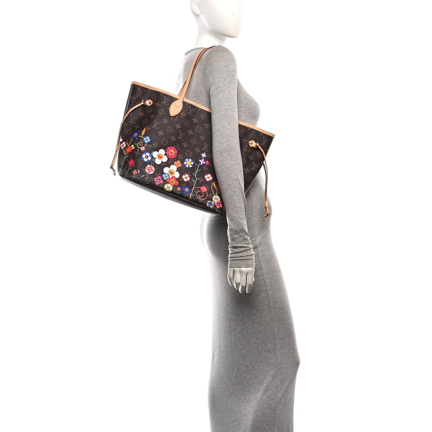 LV X TM Monogram Flowers Neverfull MM