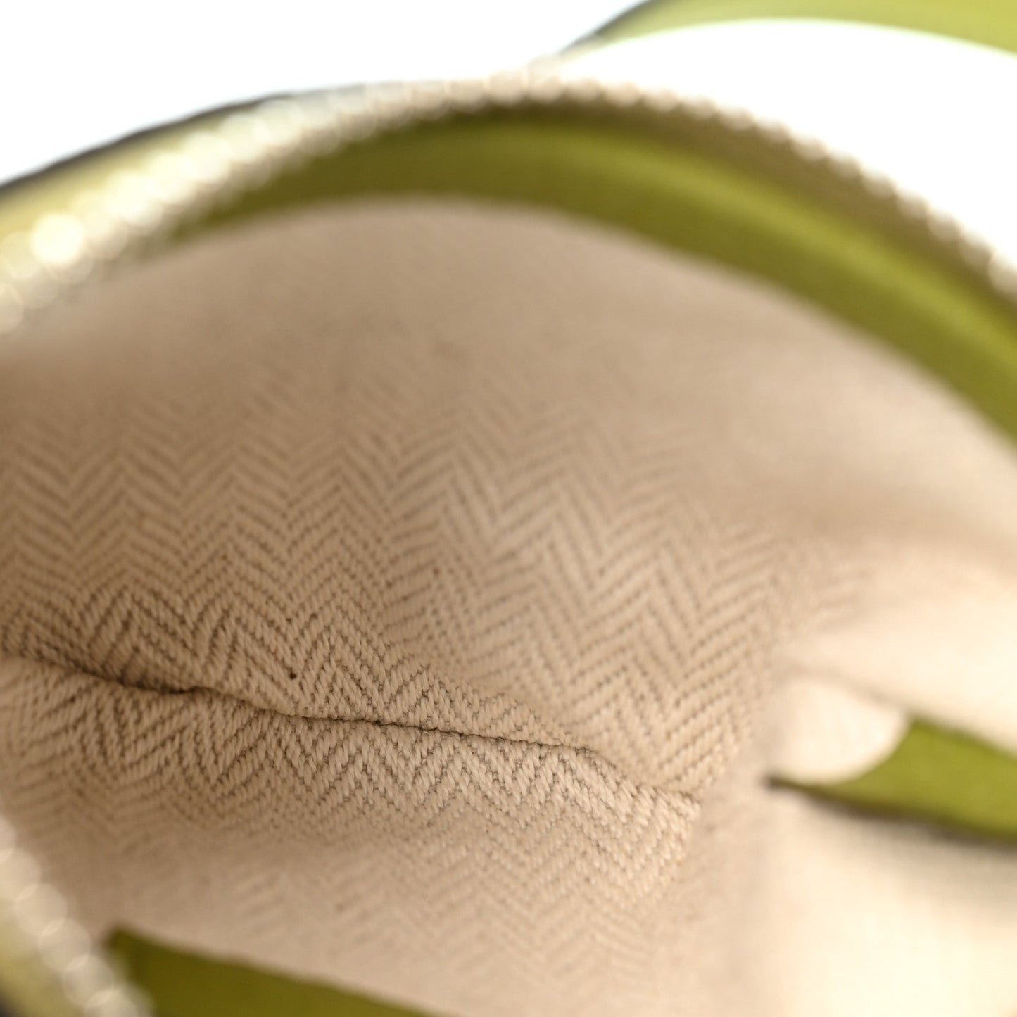 Pebbled Calfskin Mini B Shoulder Bag Olive Green