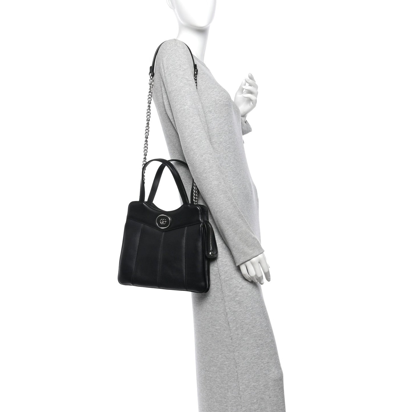 Calfskin Petite GG Small Tote Bag Black