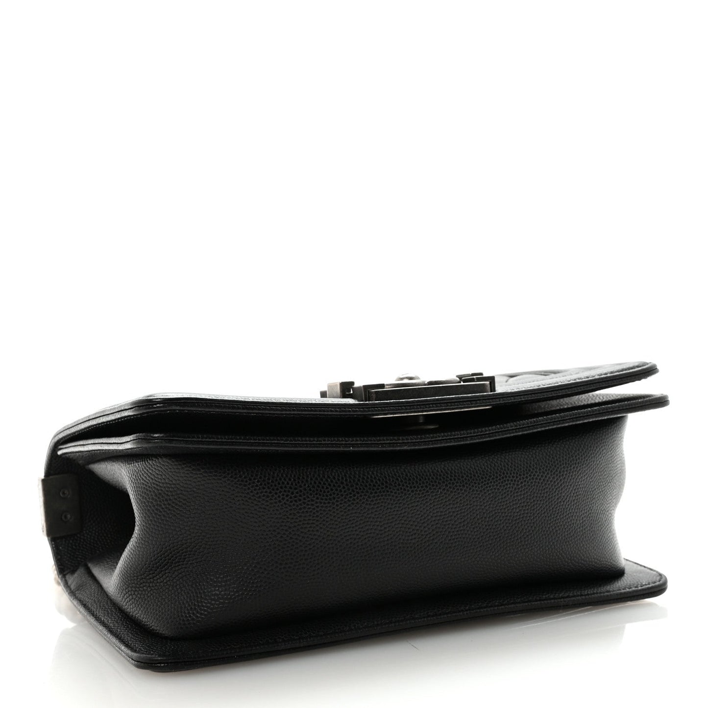 Caviar Quilted Small Boy Flap Black