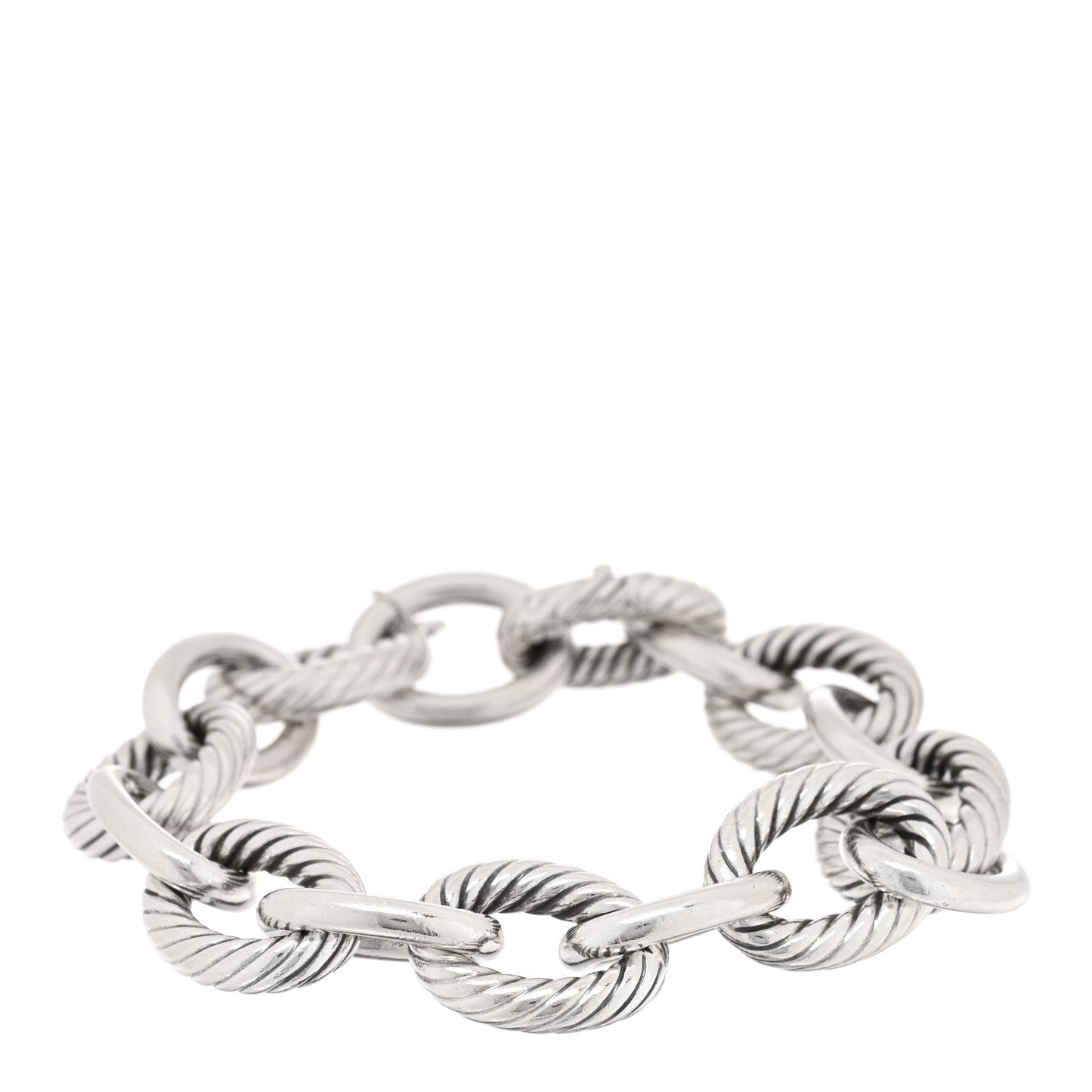Sterling Silver 17mm Extra Large Oval Link Bracelet