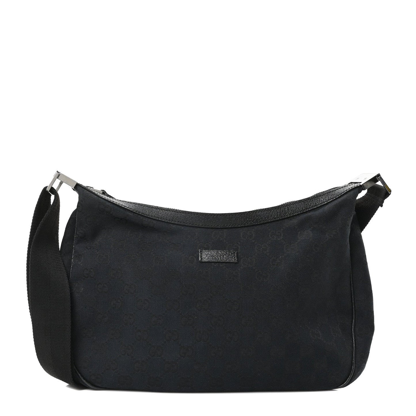 Monogram Medium Half Moon Hobo Black
