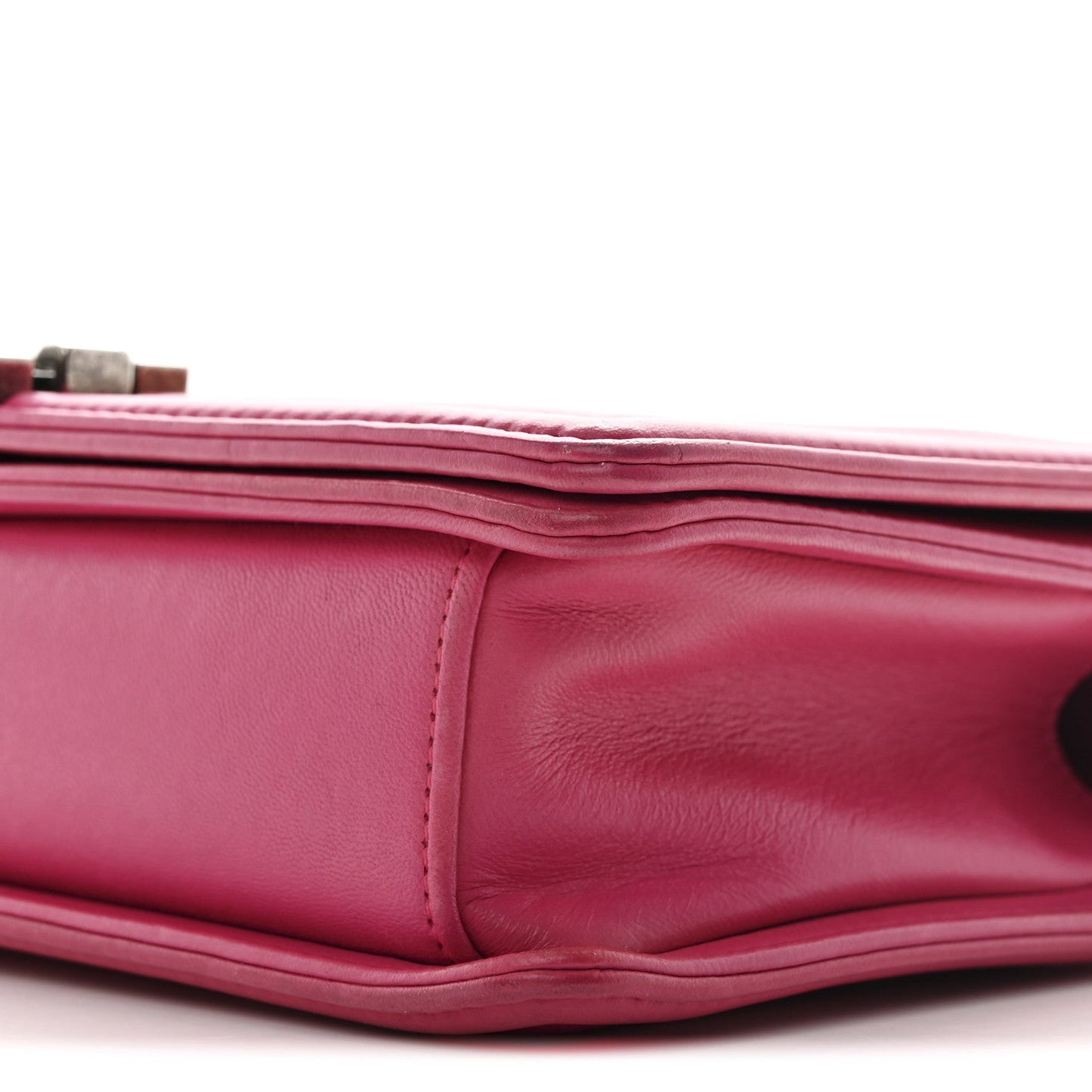 Galuchat Stingray Medium Boy Flap Pink