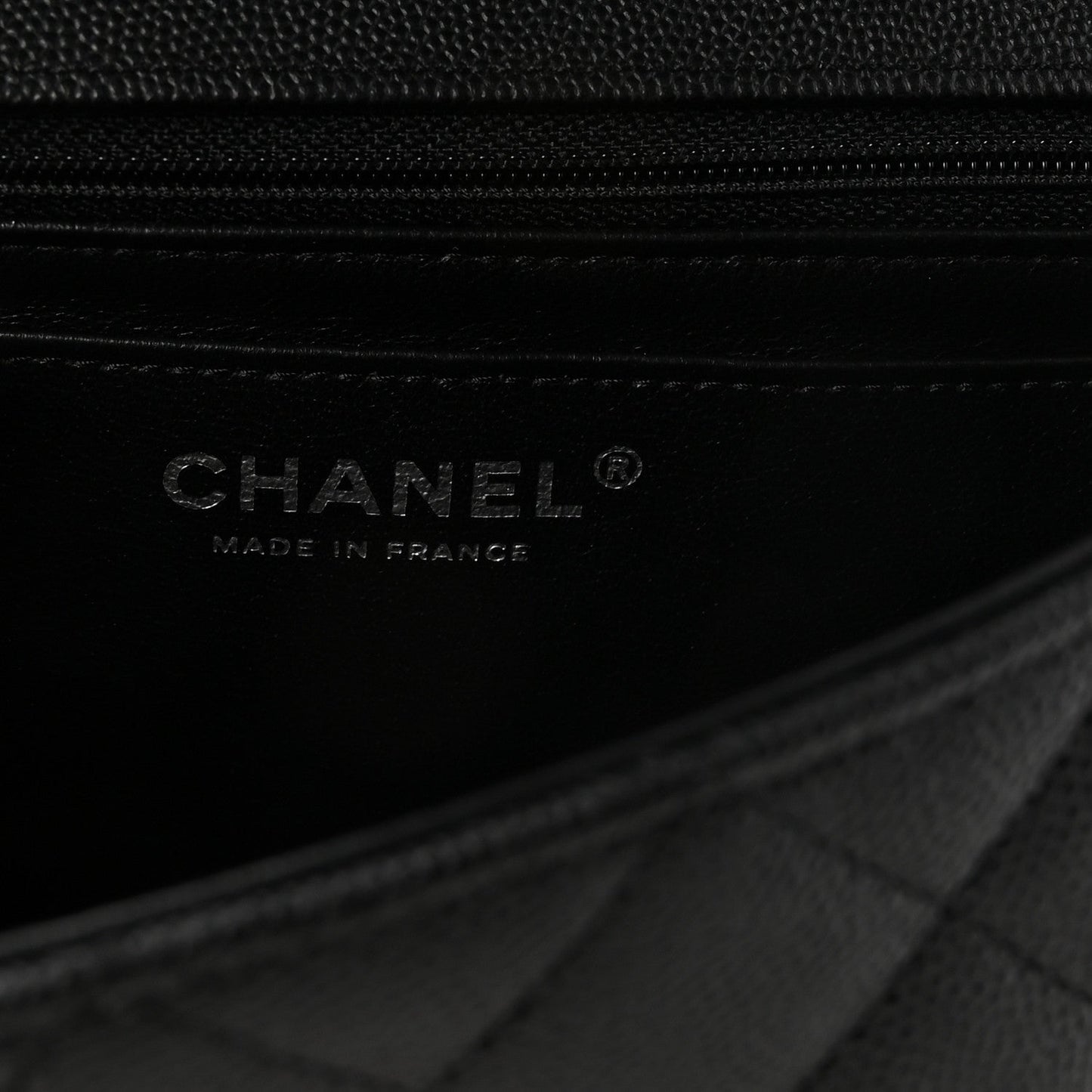 Caviar Quilted Mini Rectangular Flap Black