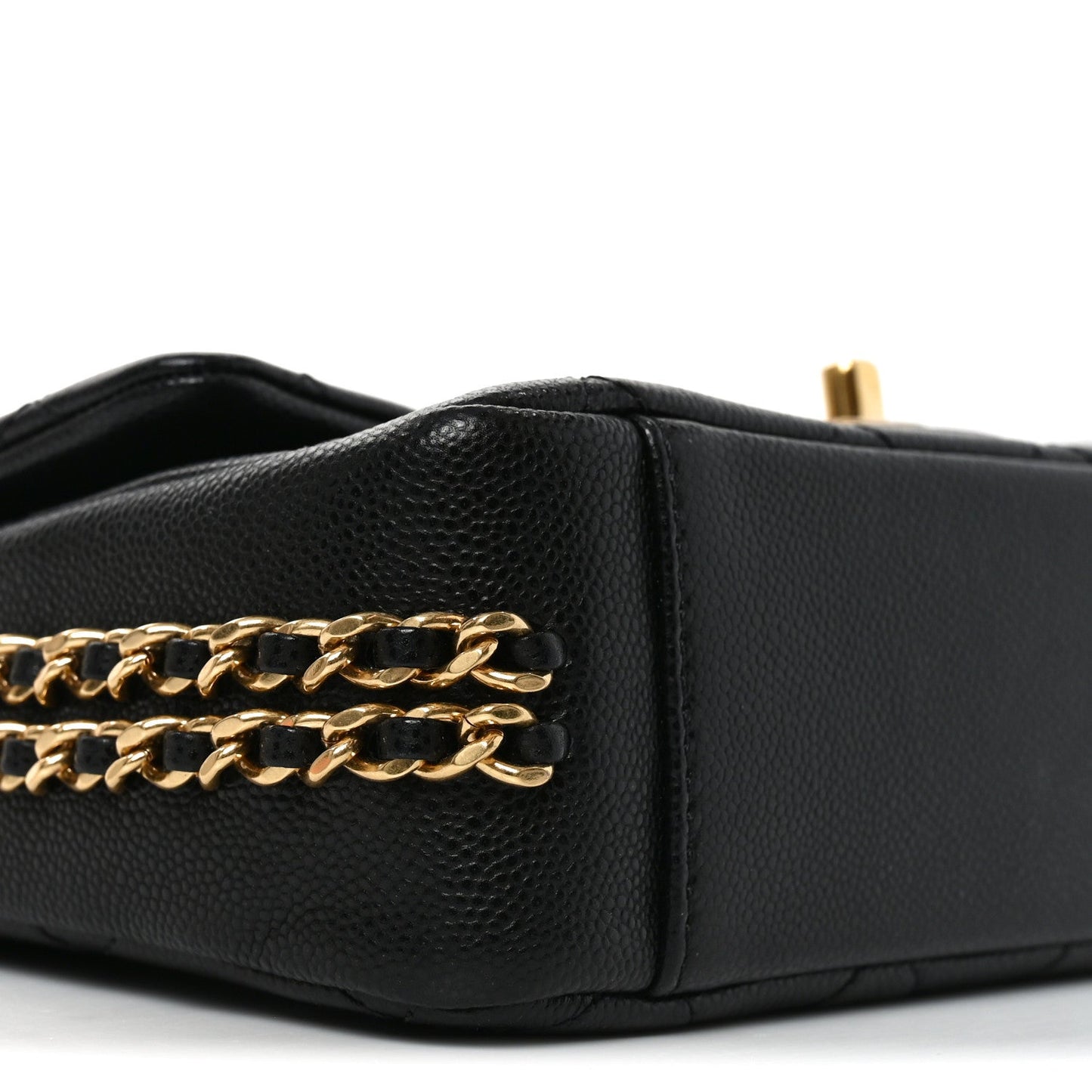 Caviar Quilted Mini CC You Flap Black