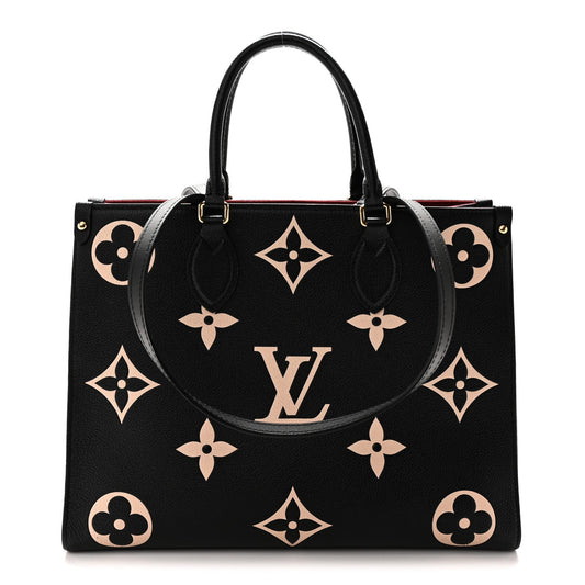 Empreinte Monogram Giant Onthego MM Black Beige