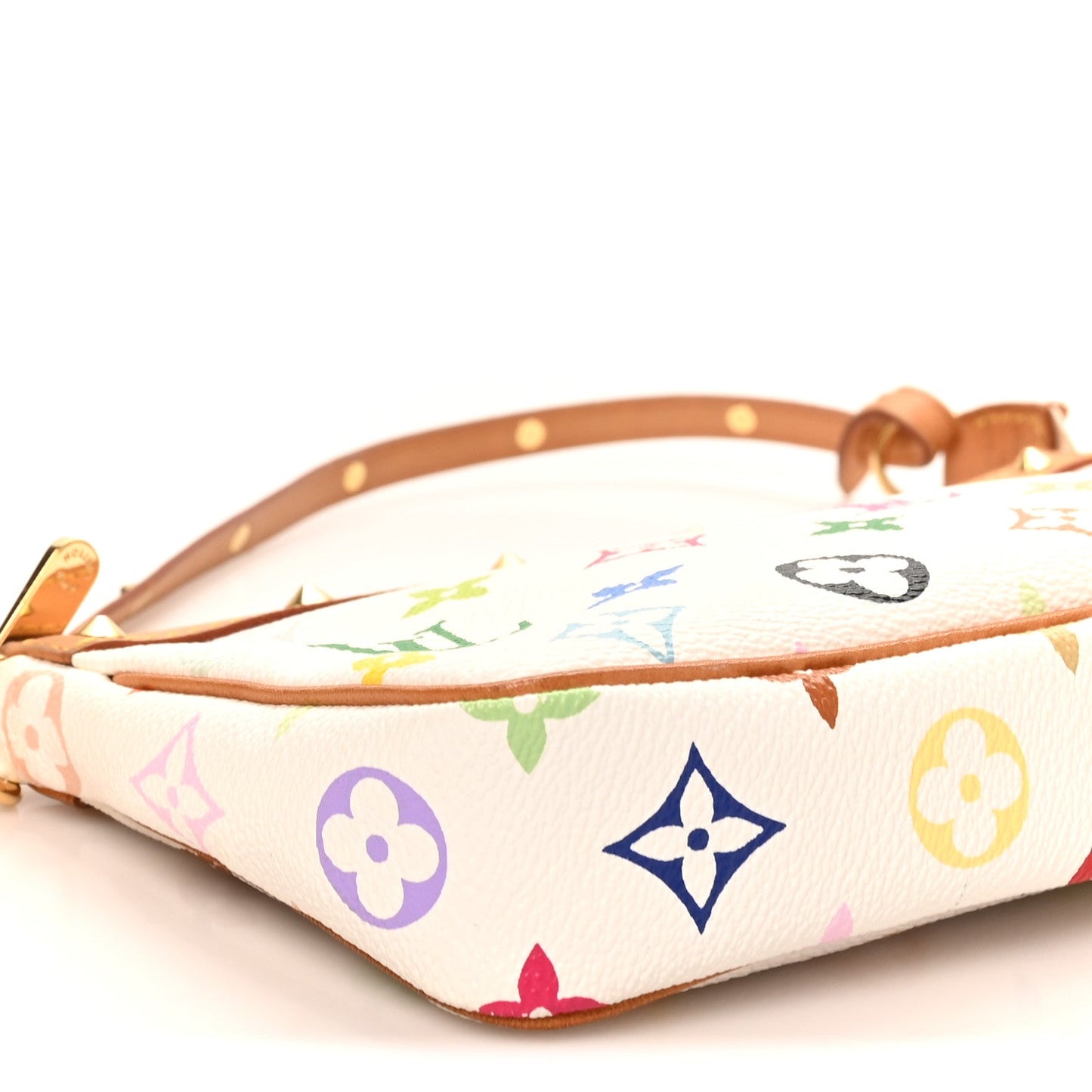 Monogram Multicolor Pochette Accessories White