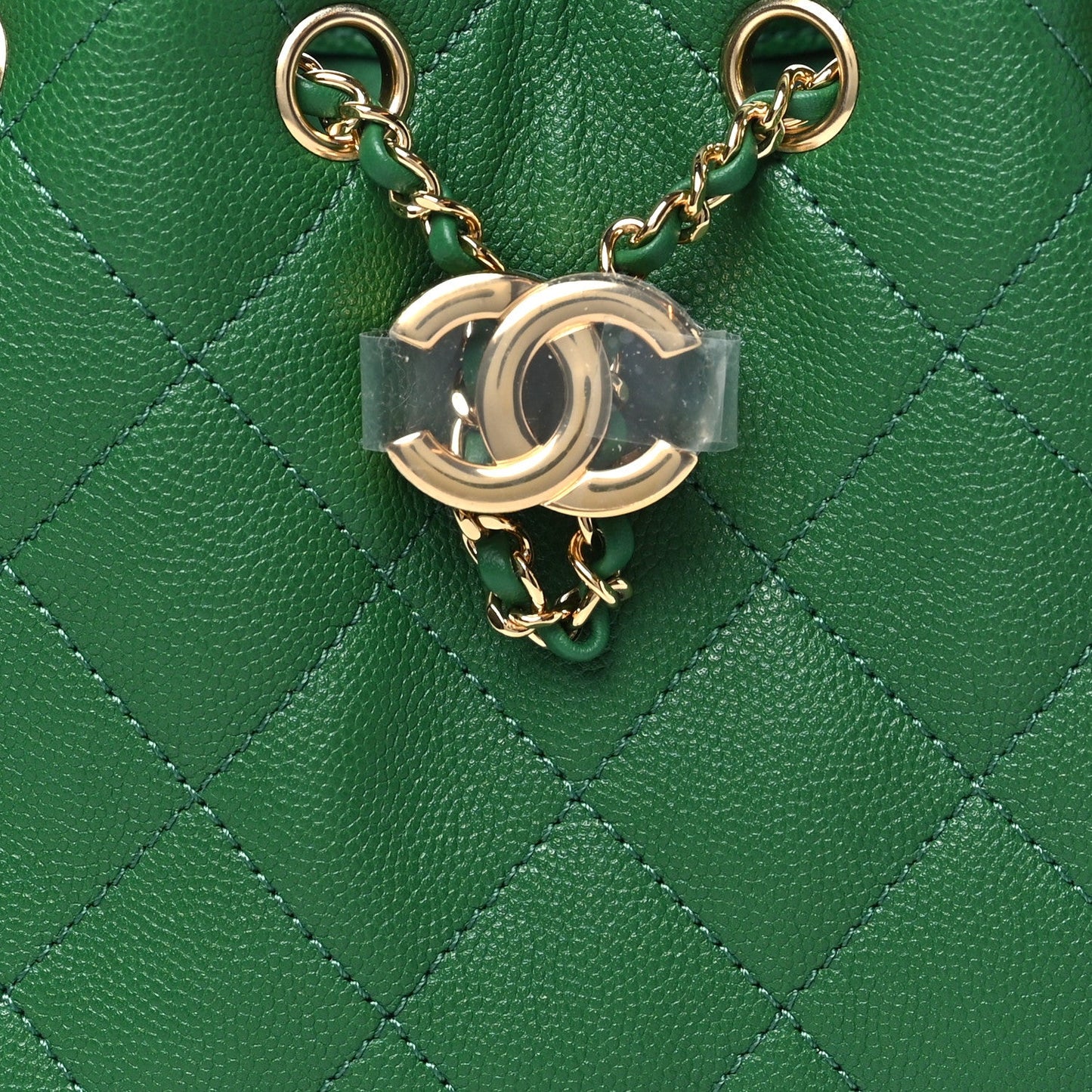 Caviar Quilted Mini Chanel 25 Handbag Green