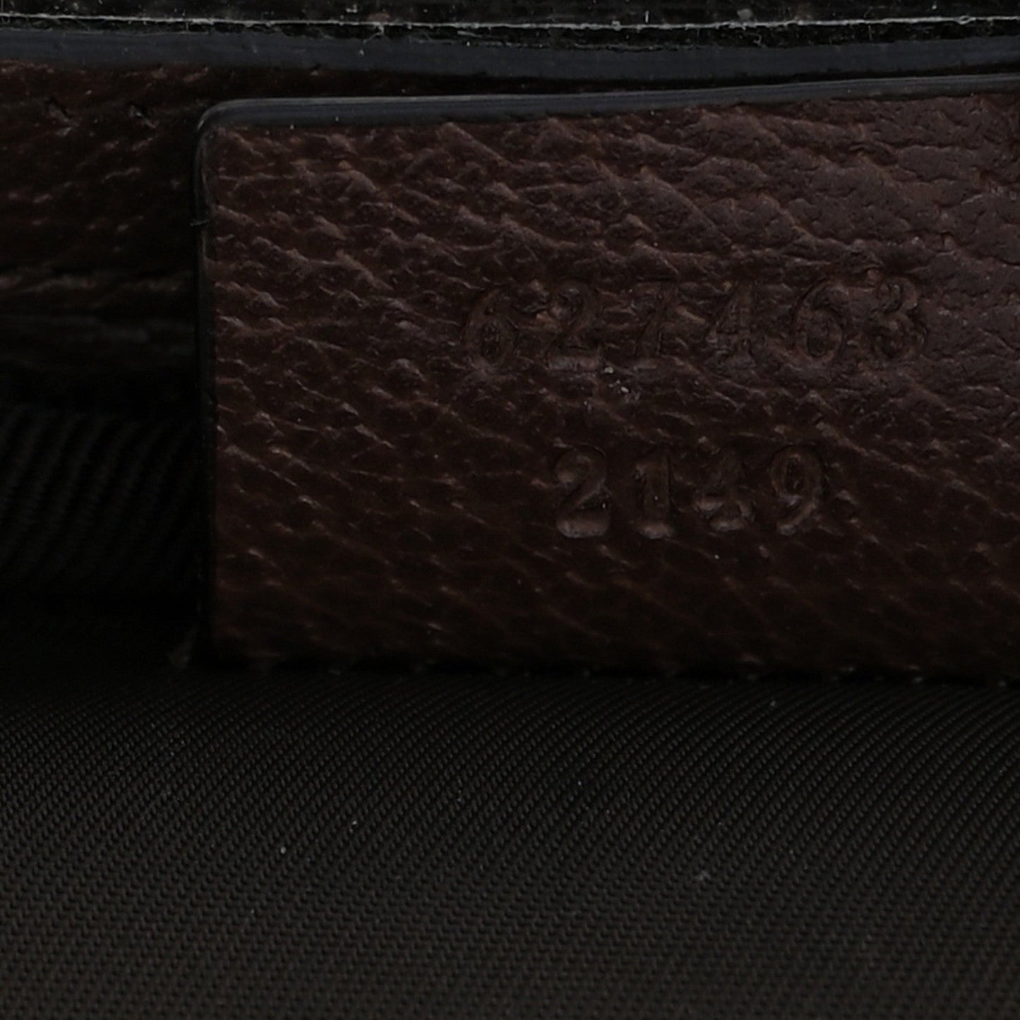 GG Supreme Monogram Textured Calfskin Web Ophidia Vanity Cosmetic Case Beige Ebony New Acero