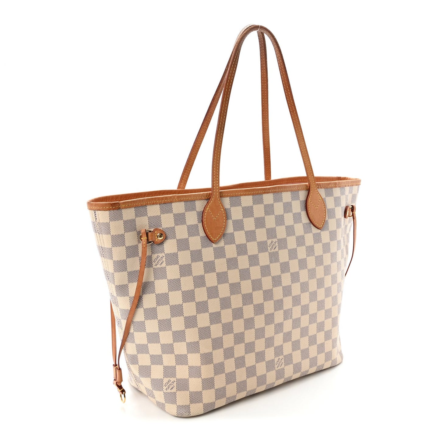 Damier Azur Neo Neverfull MM Rose Ballerine