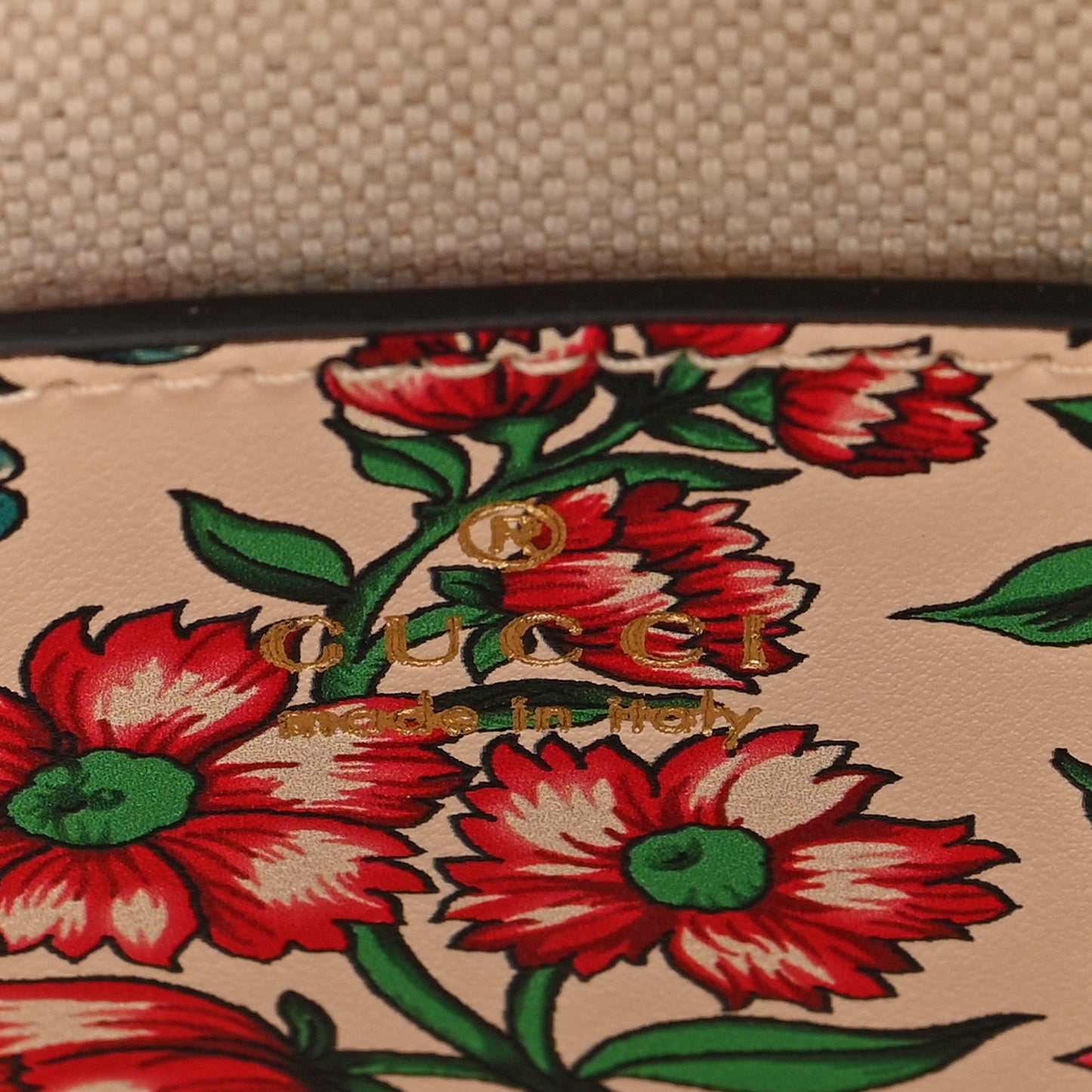 Calfskin Brit Roses Print Matelasse Diagonal Mini Interlocking G Heart Shoulder Bag Multicolor Multicolor