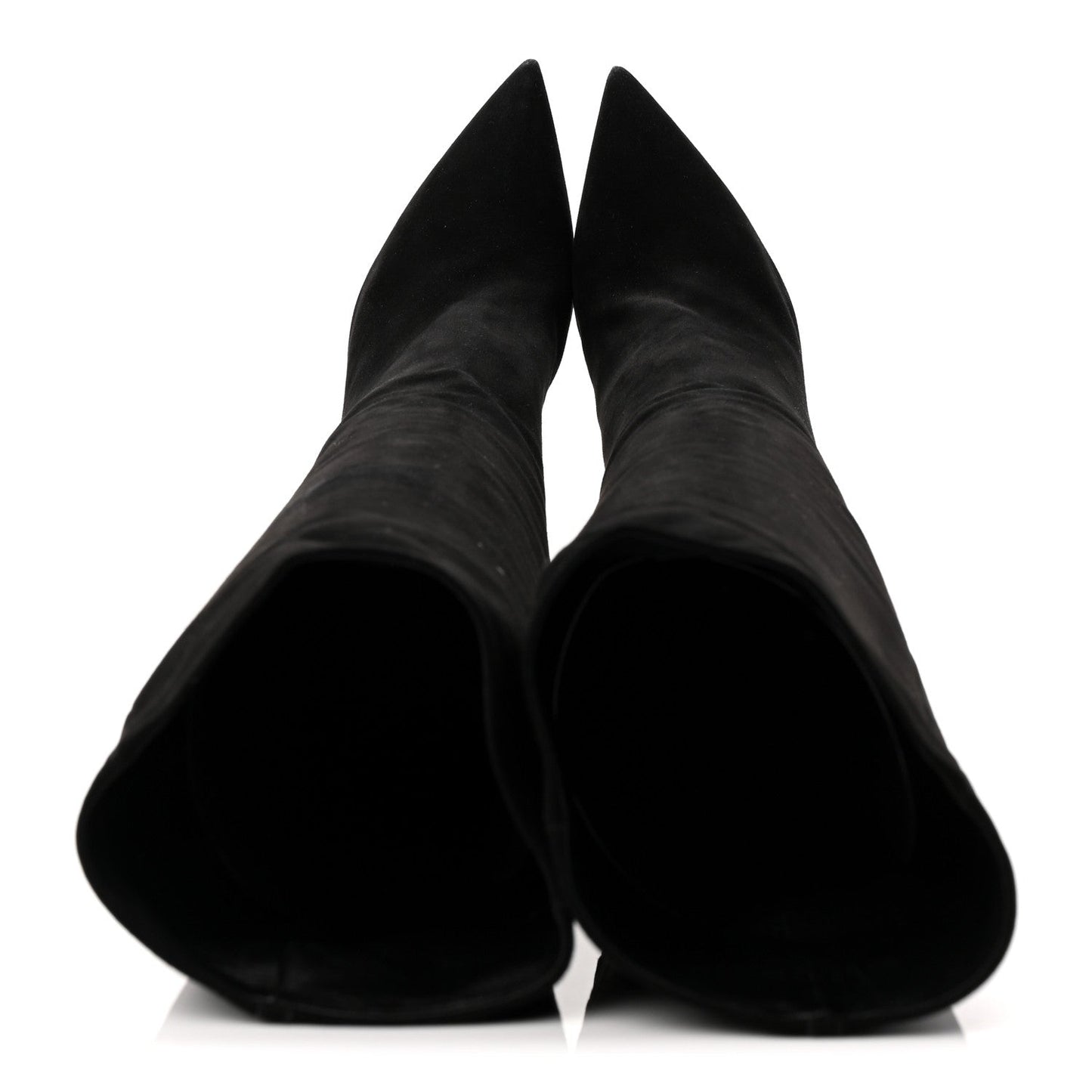 Suede High Boots 41 Black