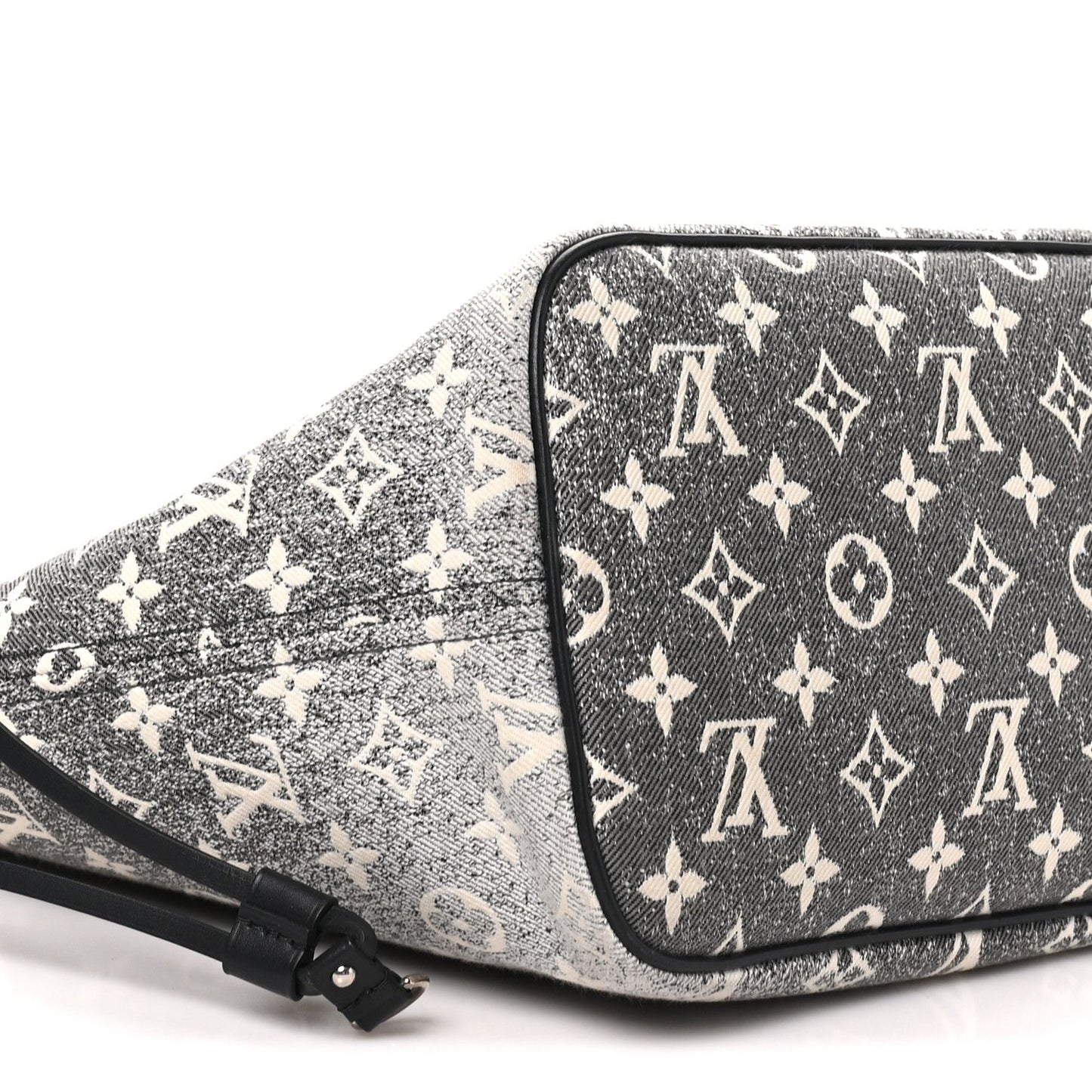 Denim Monogram Jacquard Neverfull MM Grey