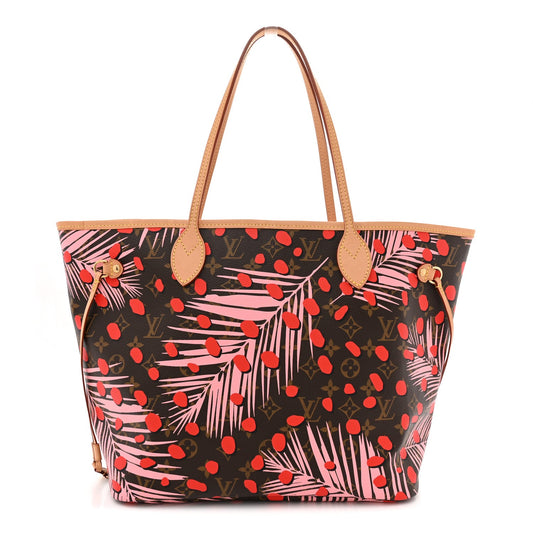 Monogram Jungle Dots Neo Neverfull MM Sugar Pink Poppy