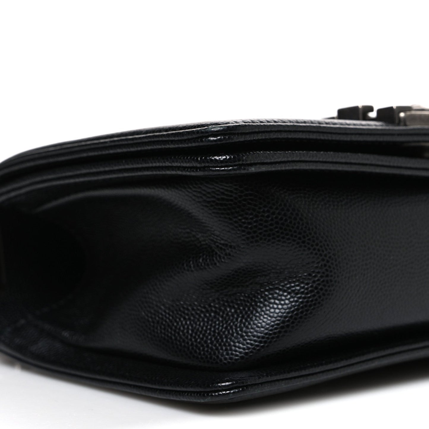 Caviar Quilted Small Boy Flap Black