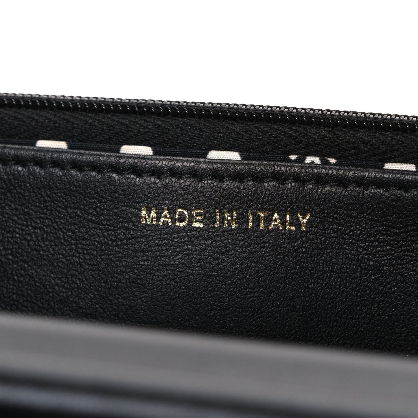 Lambskin Quilted Pearl CC Wallet on Chain WOC Black