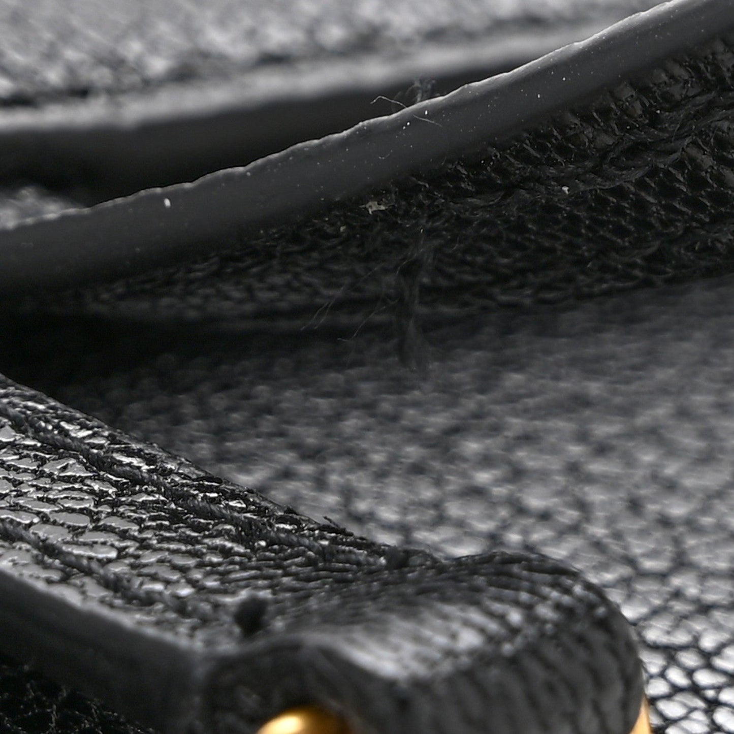 Goatskin Saddle Long Wallet Black