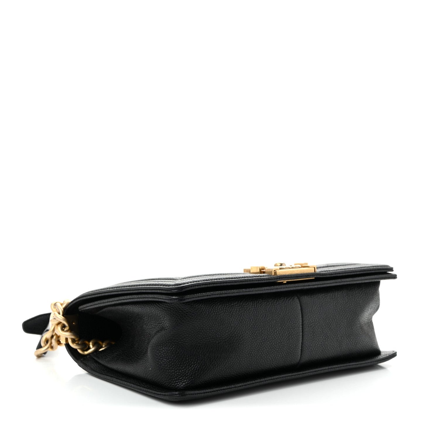 Caviar Quilted Medium Boy Flap Black