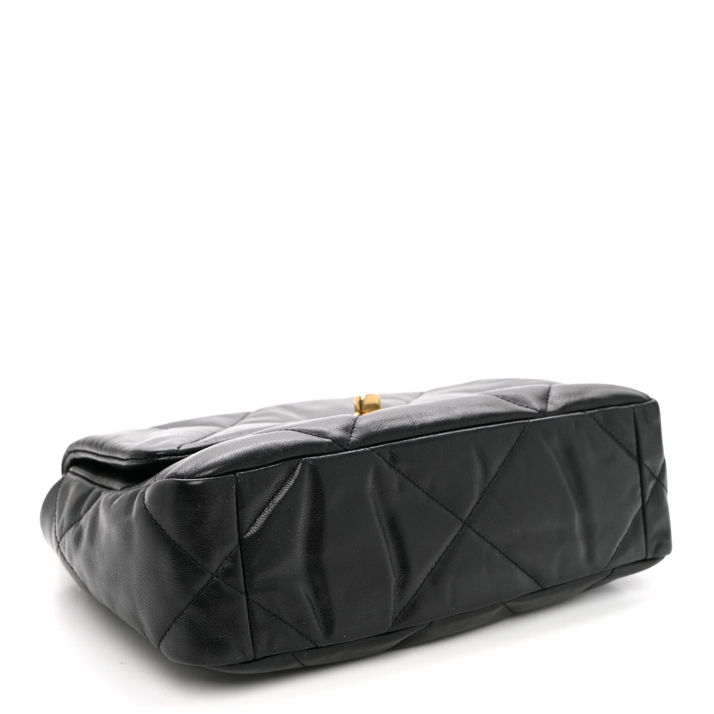 Goatskin Quilted Medium Chanel 19 Flap Black