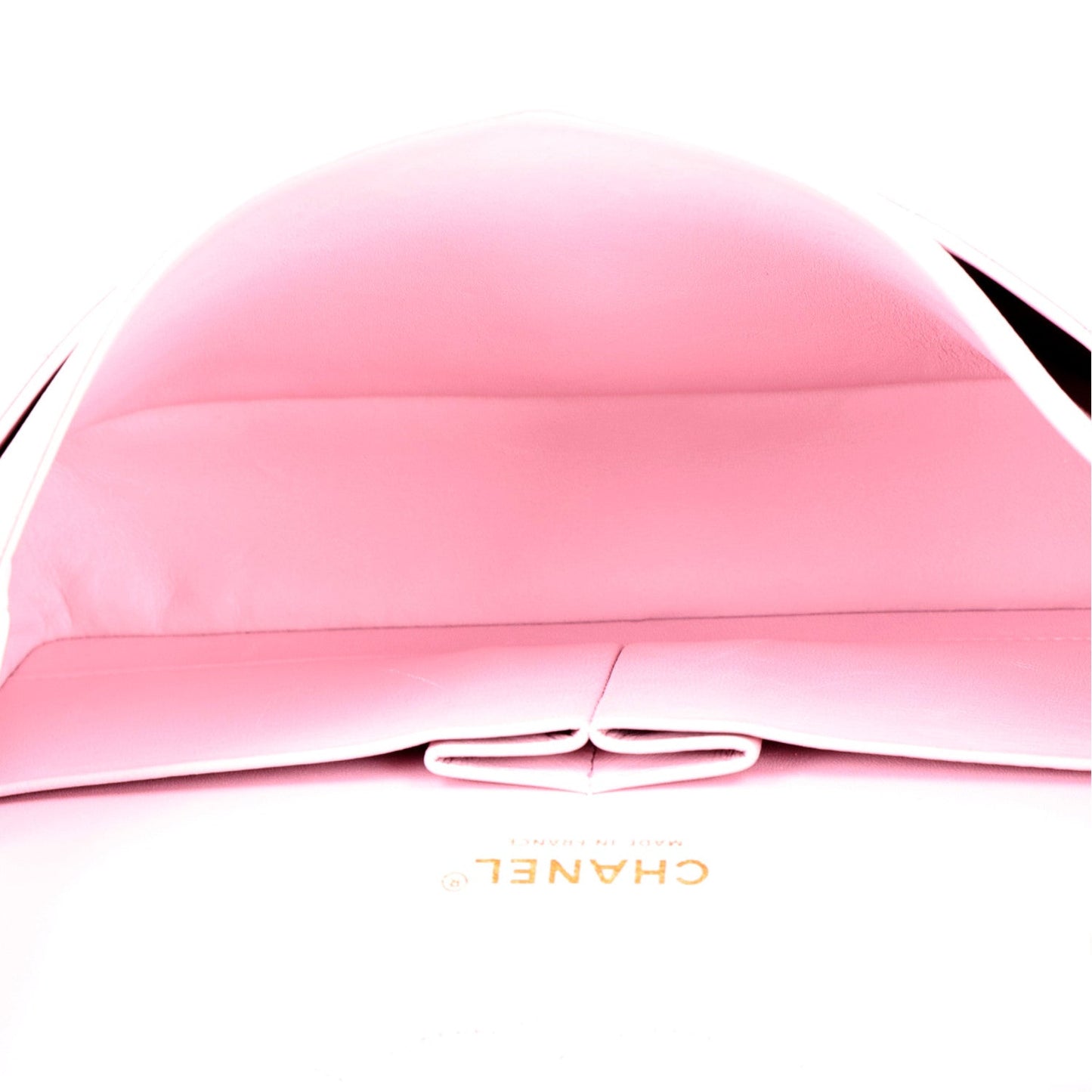 Caviar Quilted Medium Double Flap Light Pink