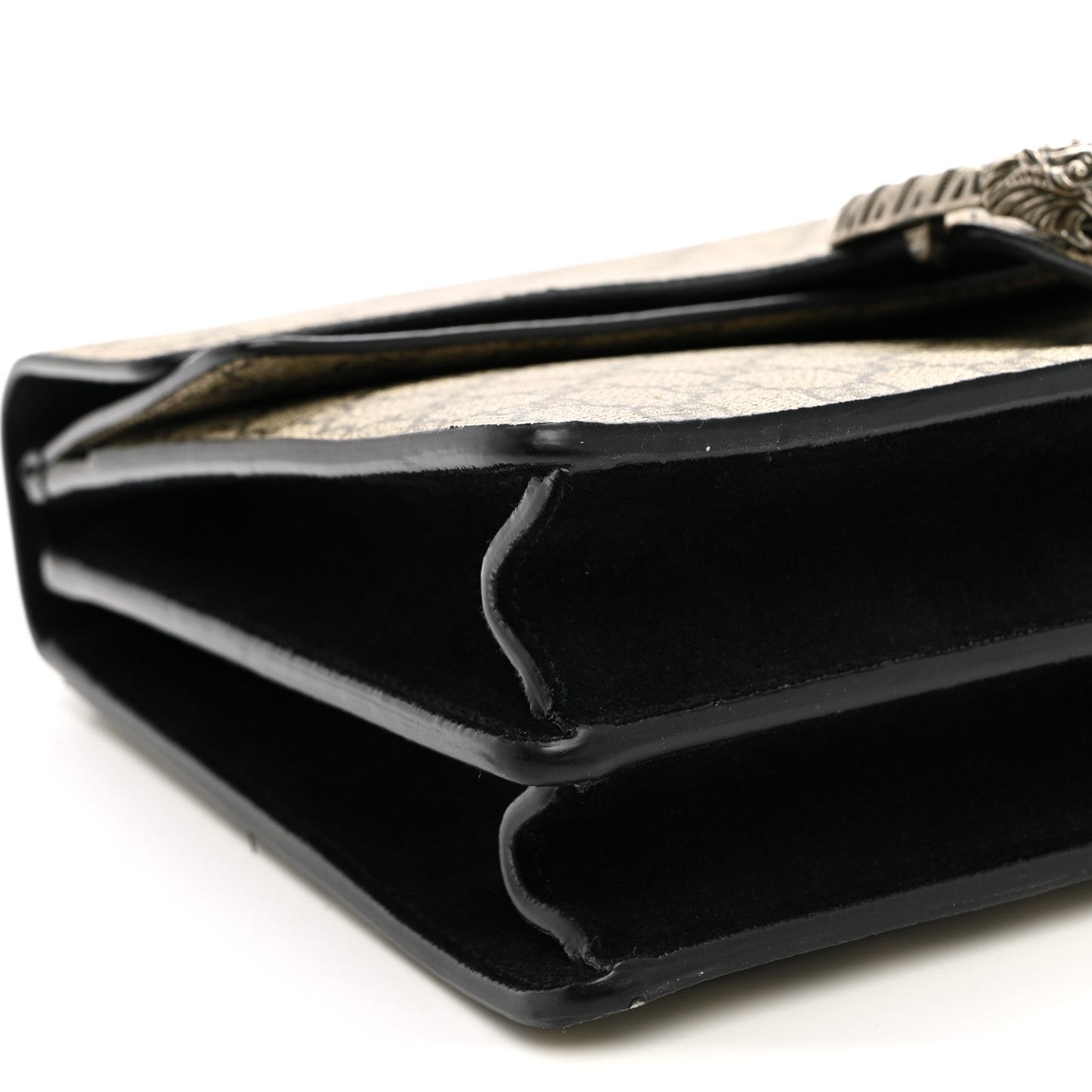 GG Supreme Monogram Medium Dionysus Shoulder Bag Black