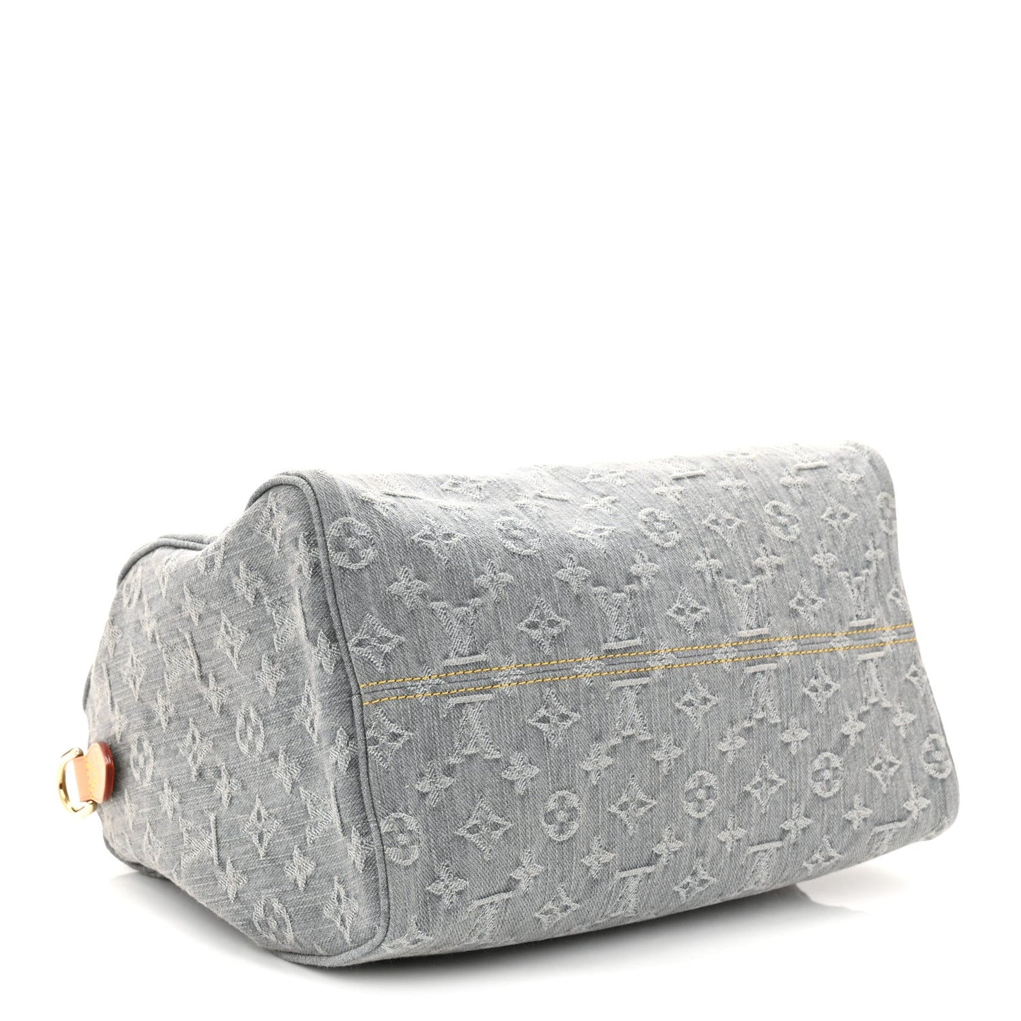 Monogram Denim Speedy Soft 30 Washed Gray