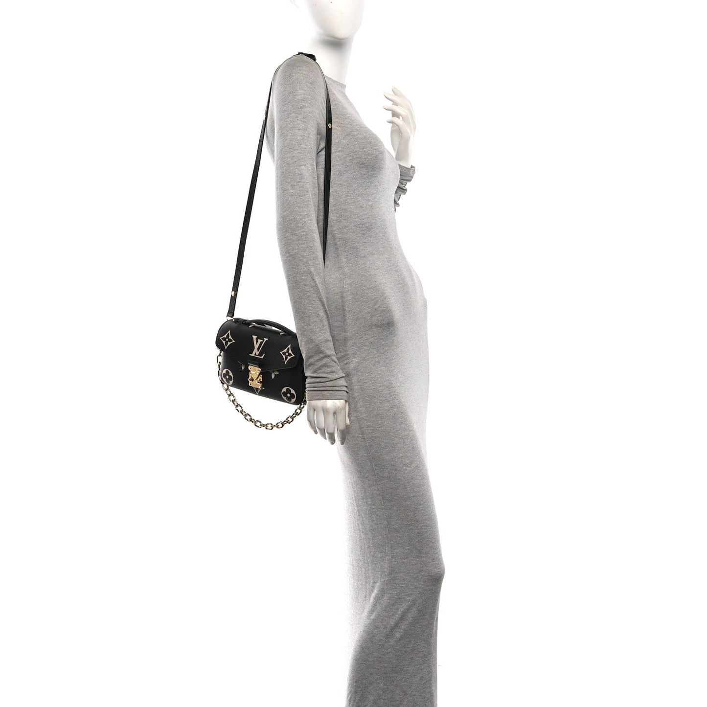 Empreinte Monogram Giant Pochette Metis East West Black Beige