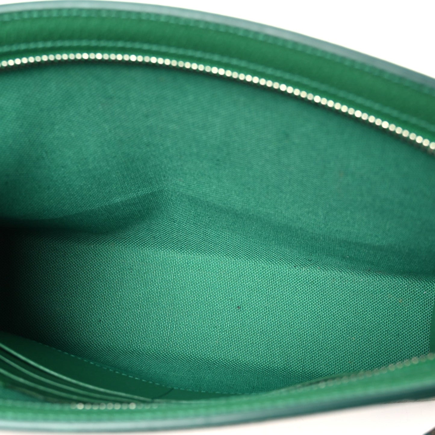 GG Supreme Monogram Bi-Color Small Zip Wristlet Pouch Beige Ebony Green