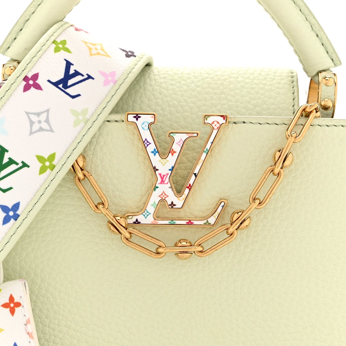 LV X TM Taurillon Mini Capucines Green