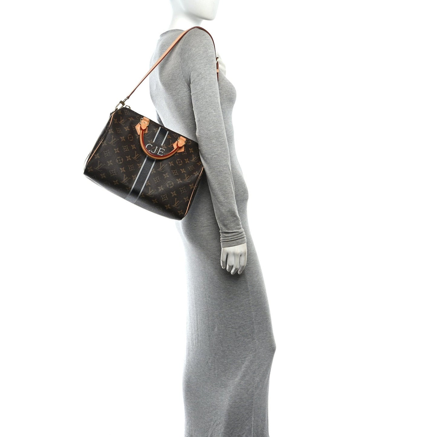 Monogram My LV Heritage Speedy Bandouliere 30 Black Gris