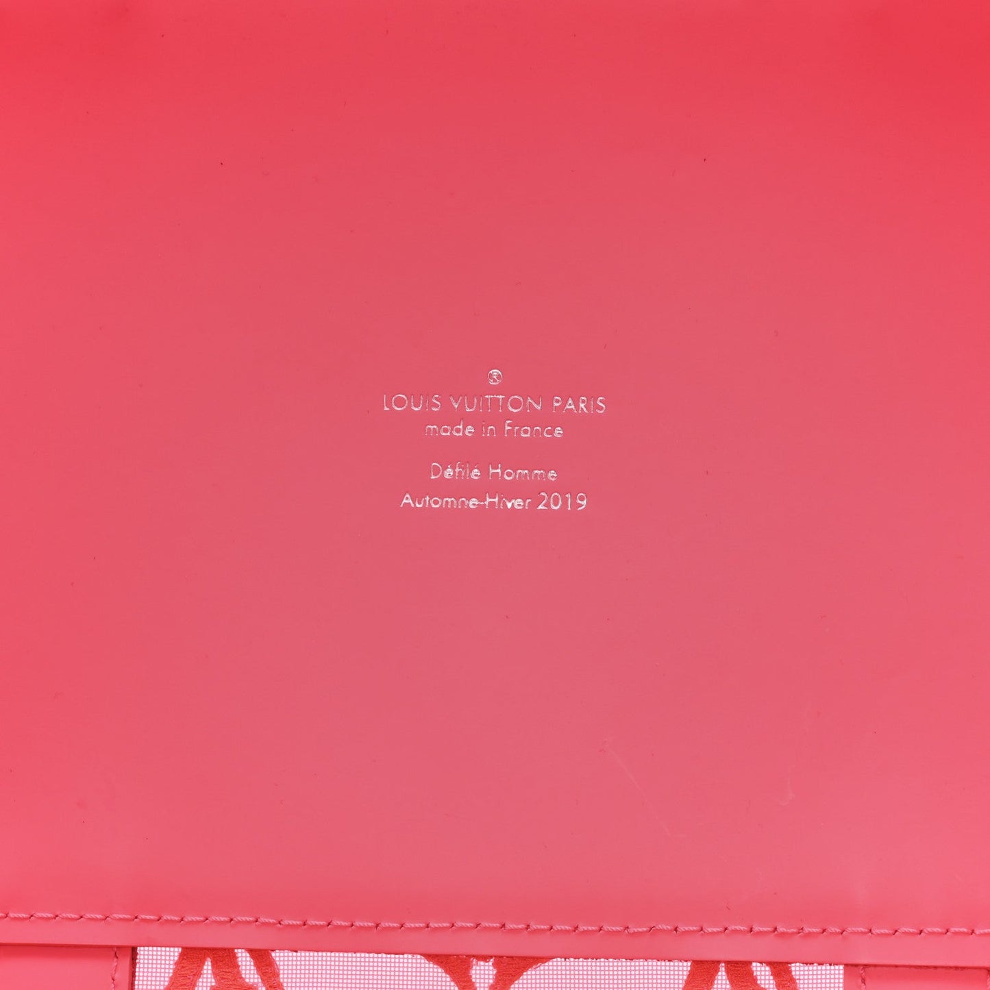 Monogram Fluo See Through Keepall Bandouliere 50 Rose