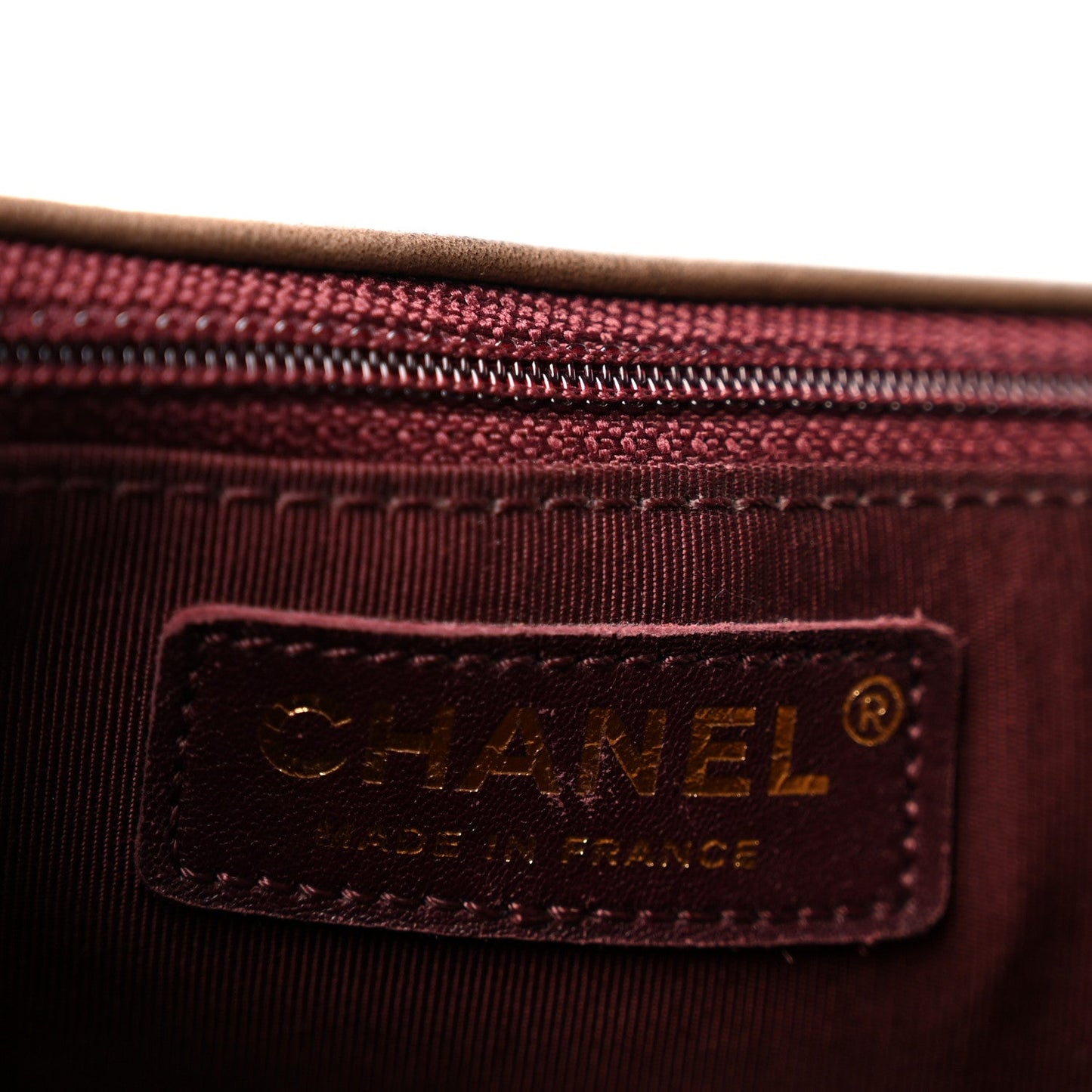 Suede Calfskin Stitched Small Paris in Rome Messenger Brown