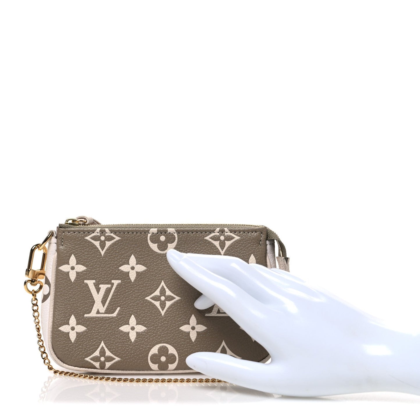 Empreinte Spring in the City Mini Pochette Accessories Kaki Beige Cream