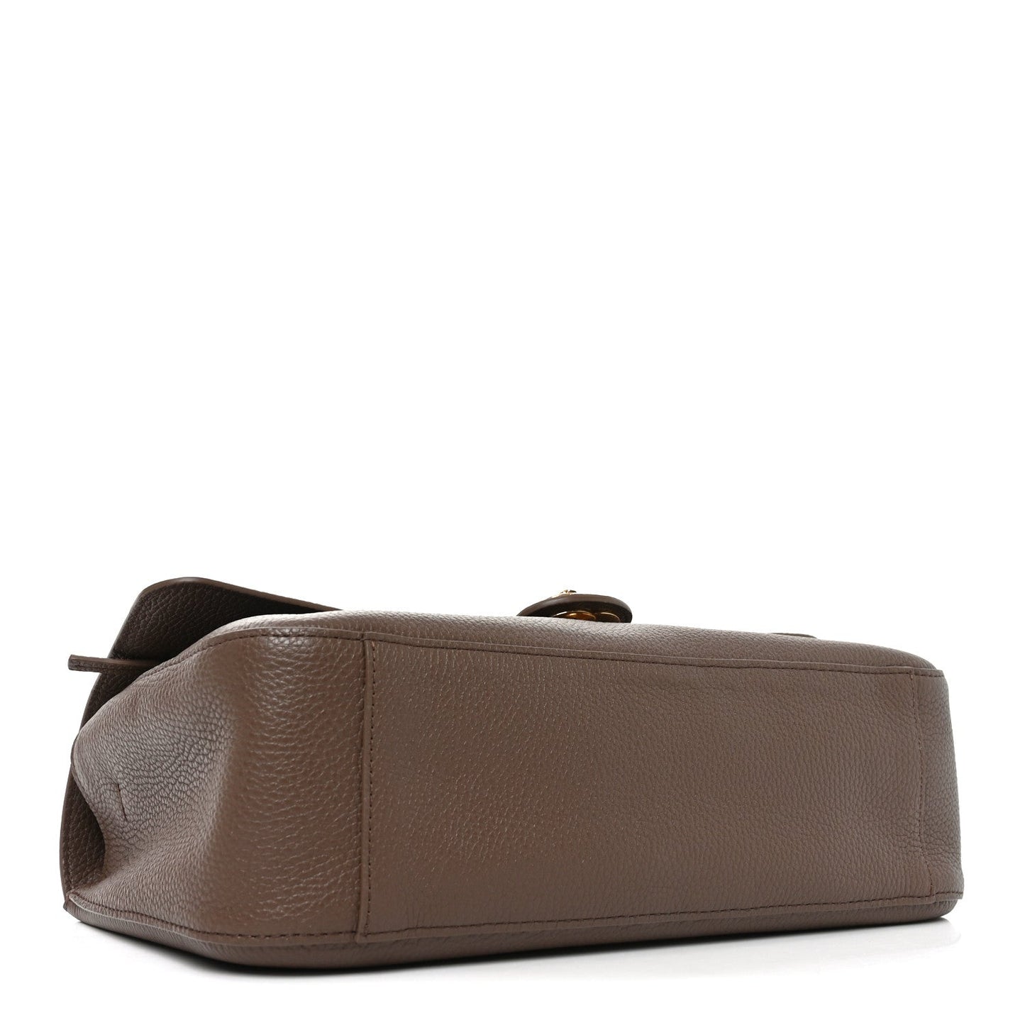 Grained Calfskin Small Souplissimo Maxi Flap Light Brown