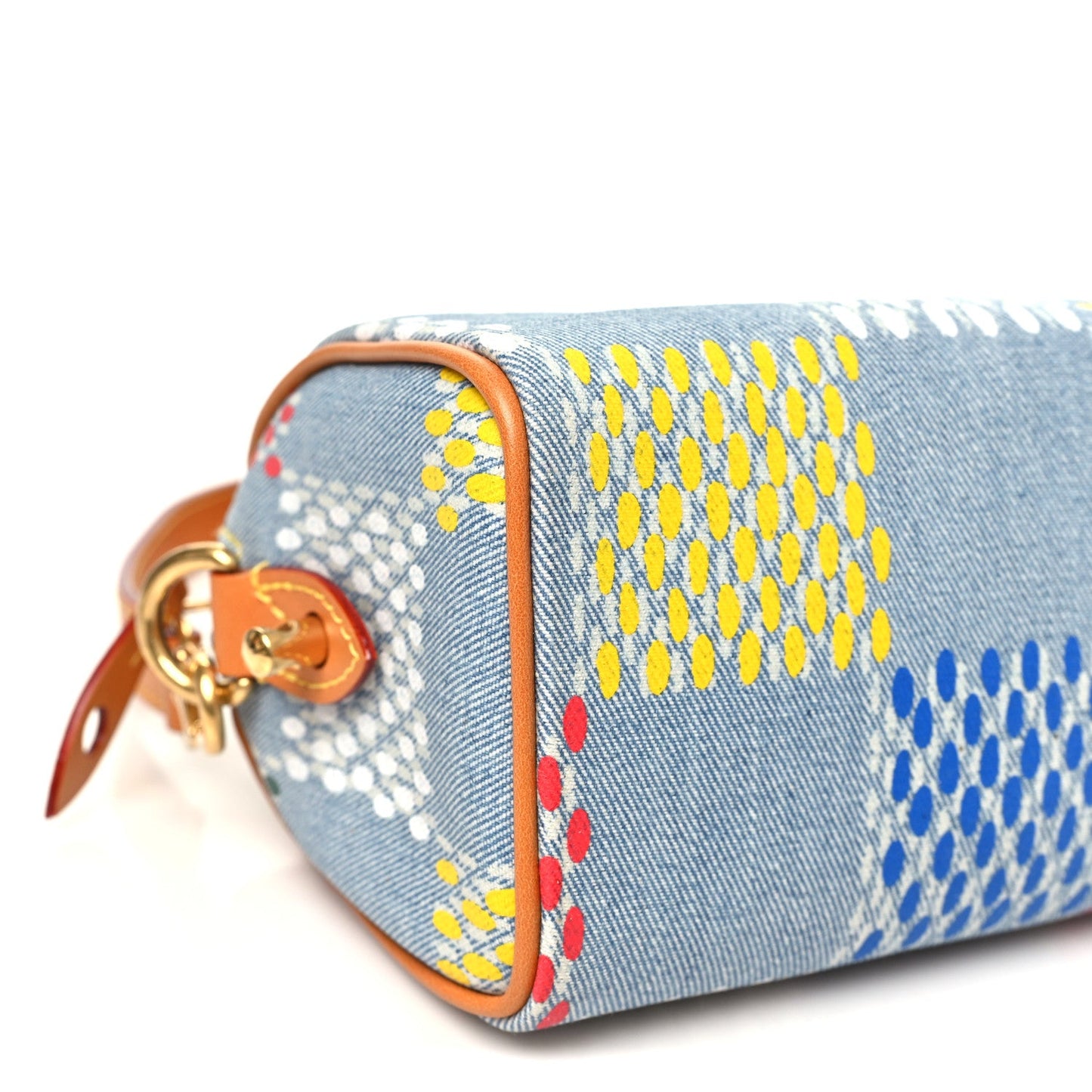 LV Vers Damier Denim Speedy Bandouliere 18 Multicolor