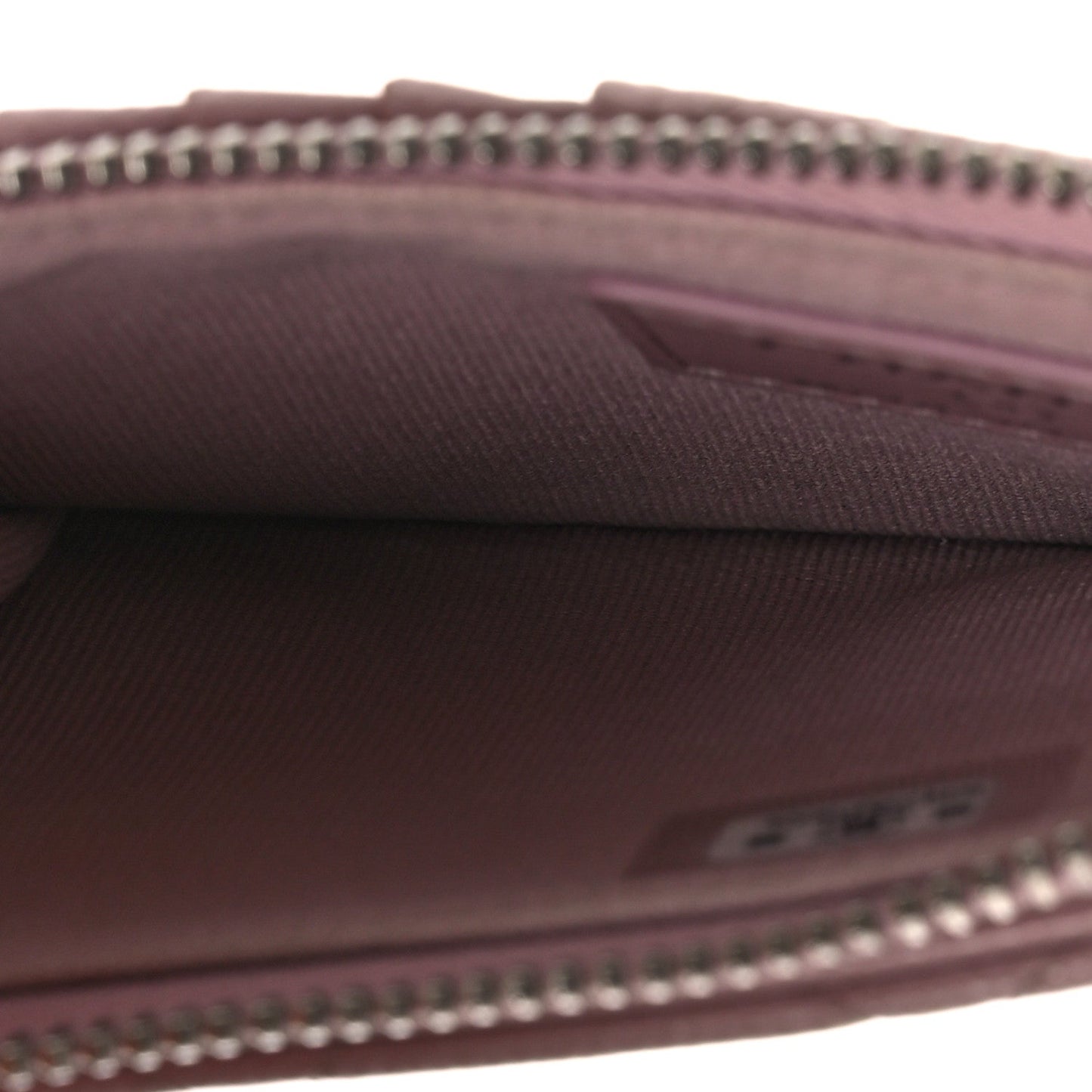 Caviar Quilted Flap Zip Card Holder Light Pink