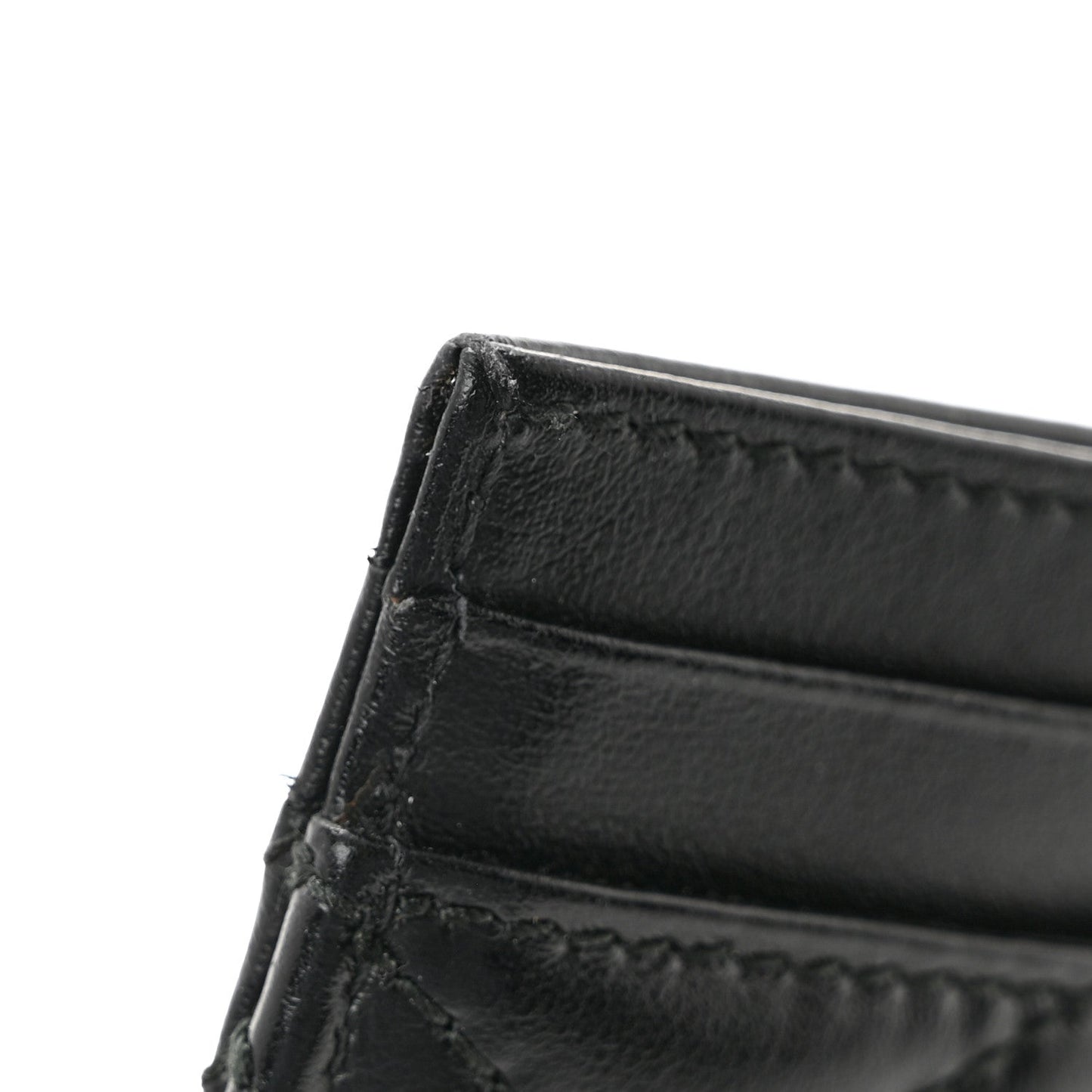 Calfskin Matelasse GG Marmont Card Holder Black