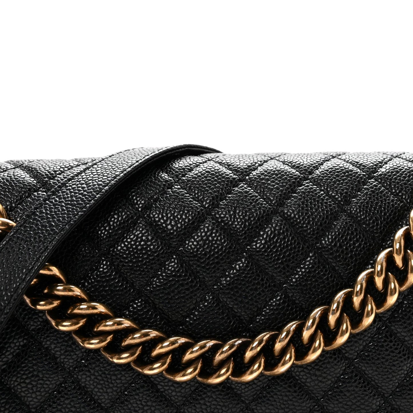 Caviar Quilted New Medium Boy Flap Black