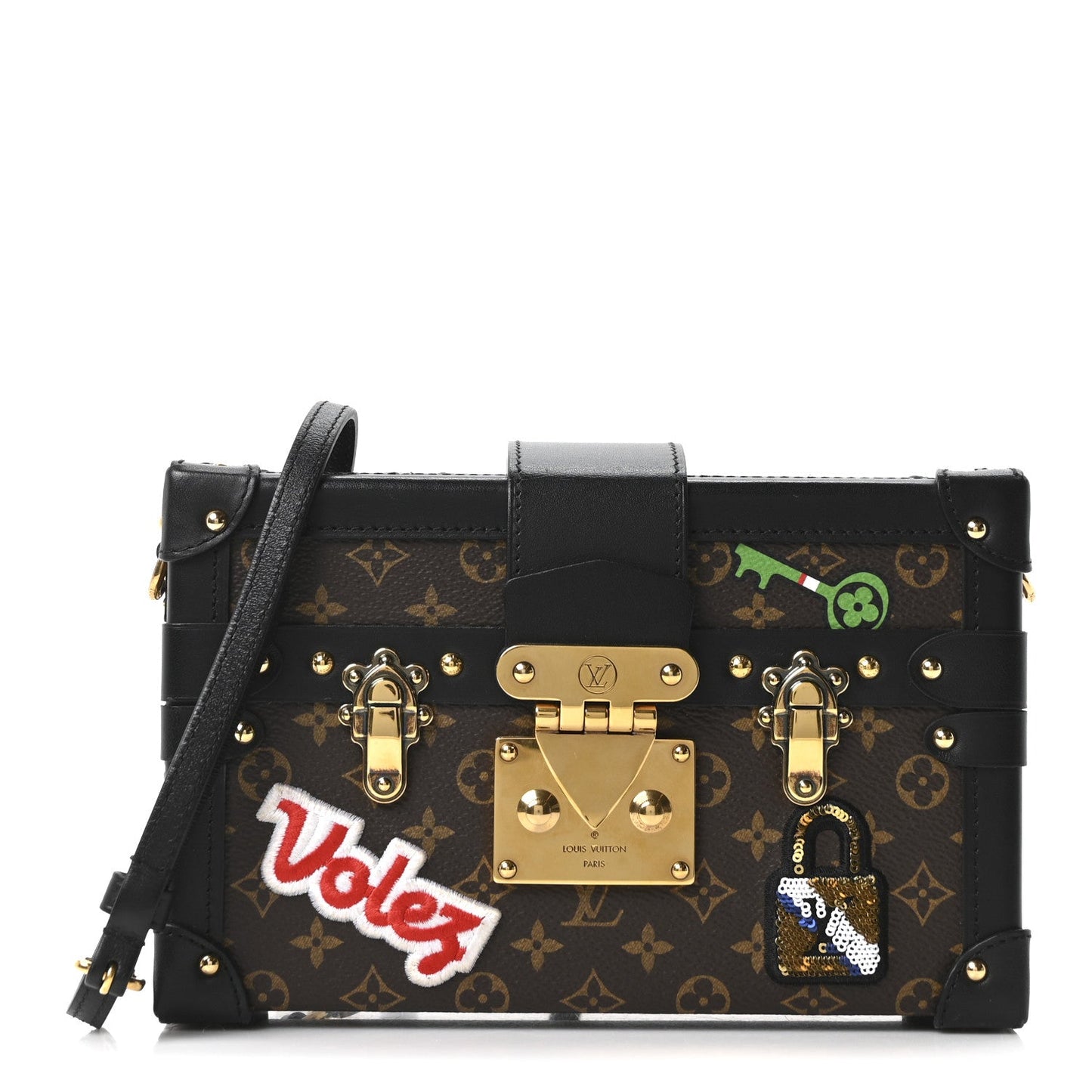 Monogram Patches Petite Malle Black