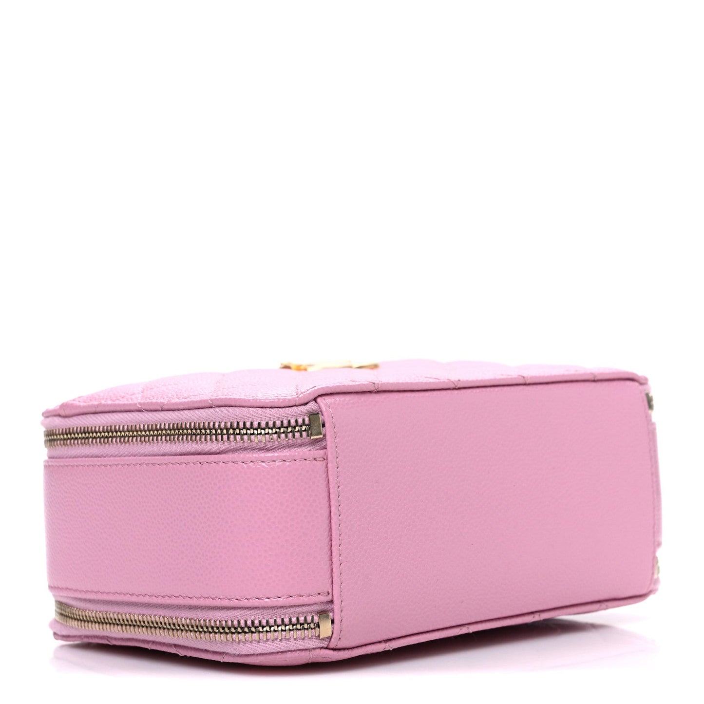 Caviar Quilted Pick Me Up Small Vanity Case Dark Pink