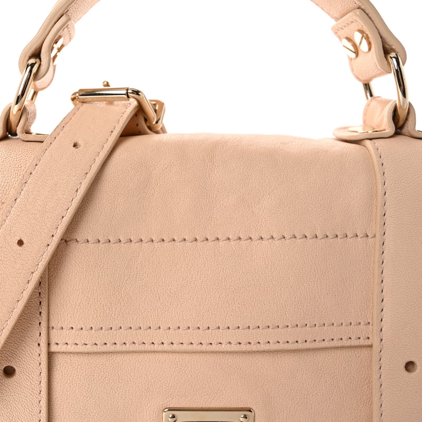 Lambskin Tiny PS1 Satchel Nude