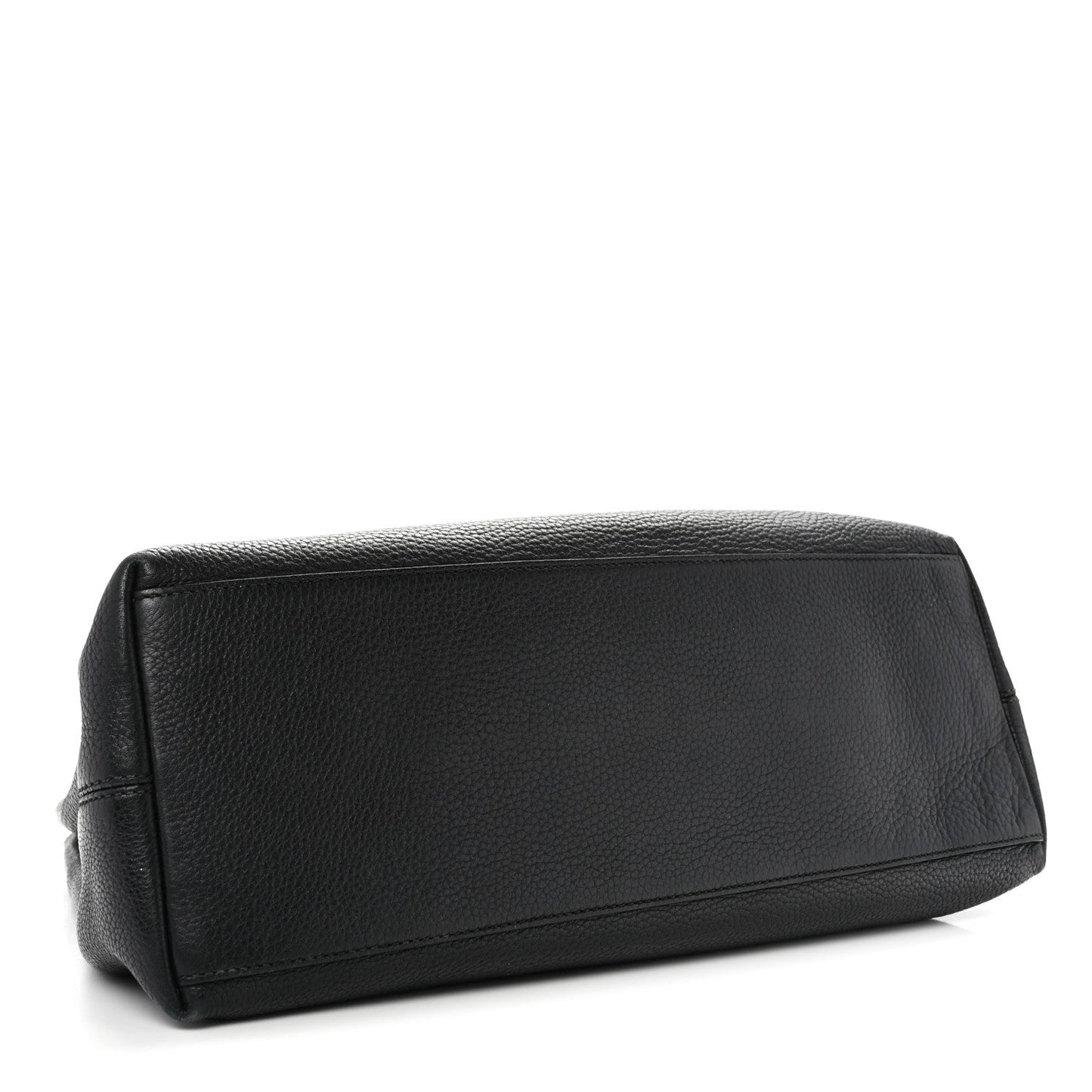 Pebbled Calfskin Medium Soho Chain Shoulder Bag Black
