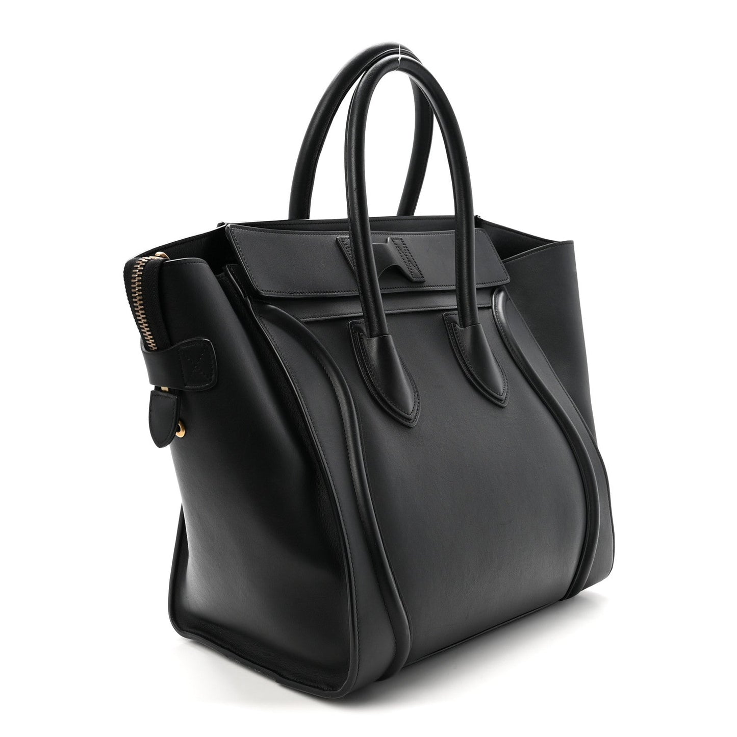 Smooth Calfskin Mini Luggage Black