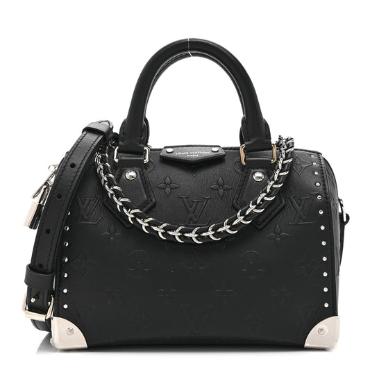 Calfskin Monogram Bold Speedy Trunk 20
