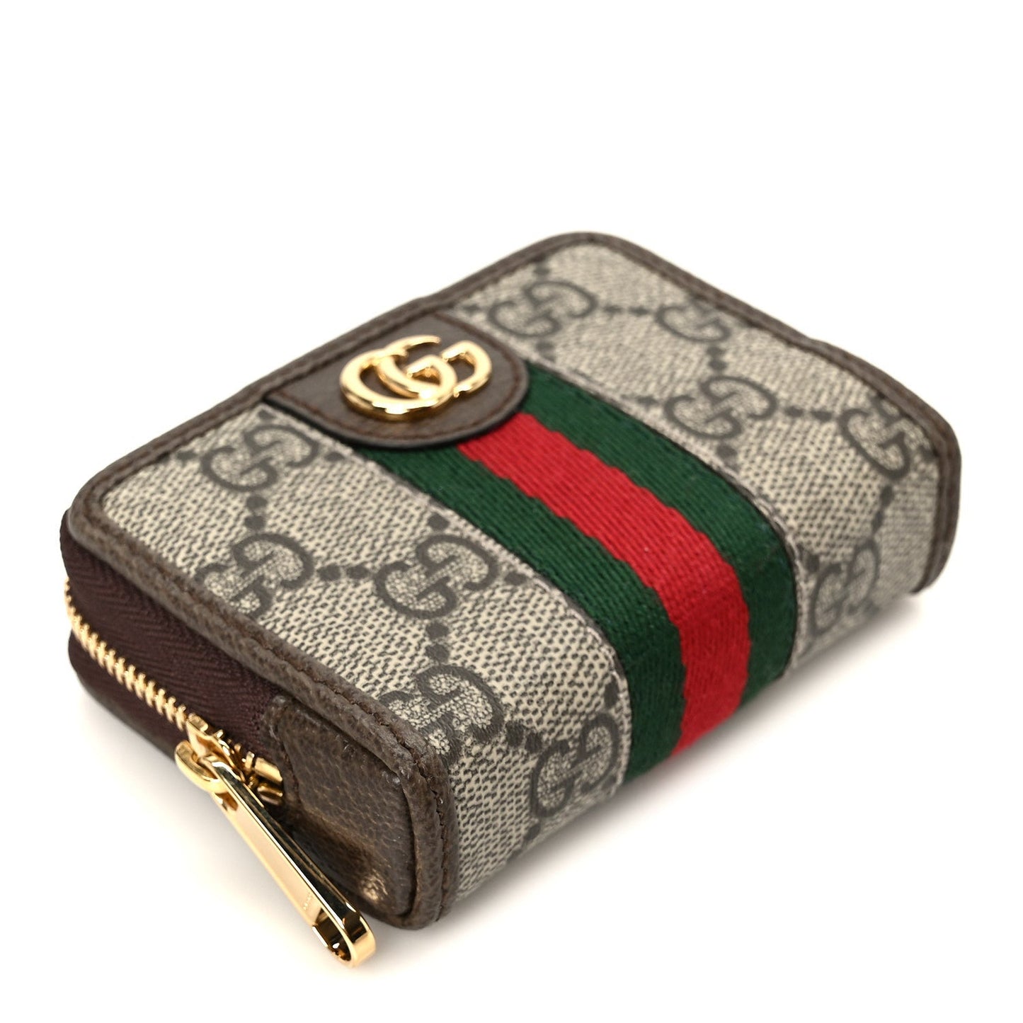GG Supreme Monogram Web Ophidia Playing Card Case Beige New Acero