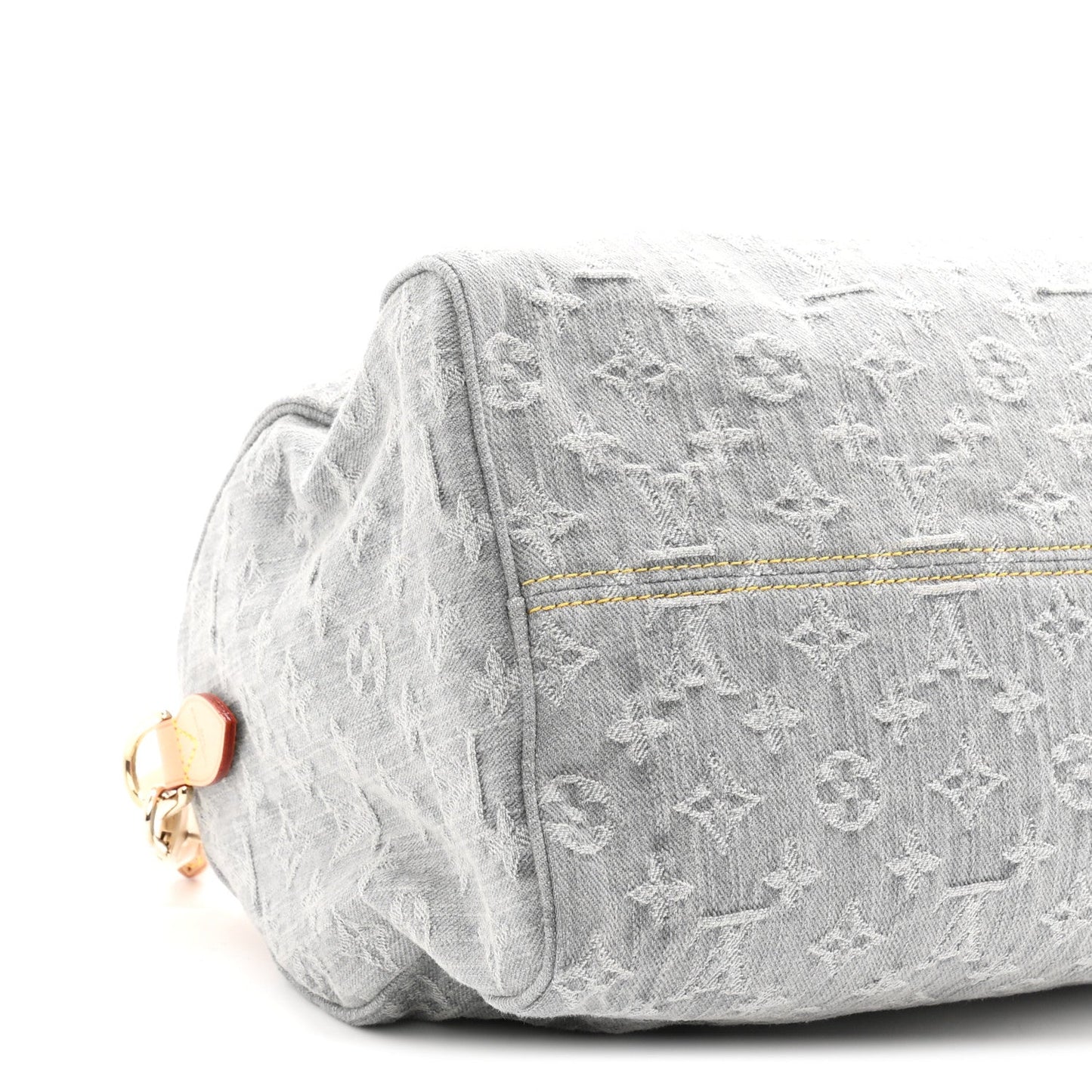 Monogram Denim Speedy Soft 30 Washed Gray