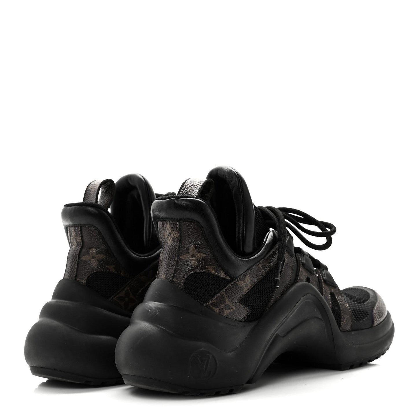 Calfskin Patent Monogram LV Archlight Sneakers 38 Black