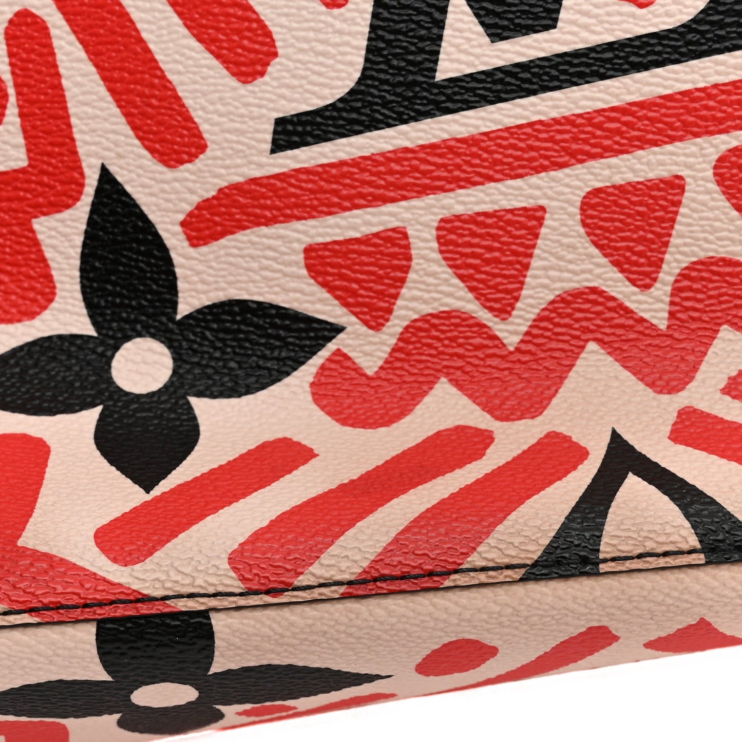 Monogram Giant Crafty NeoNoe MM Creme Rouge Black